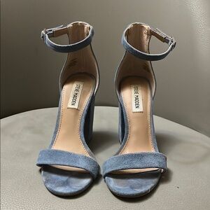 Steve Madden Blue Leather - Suede Women's Heels